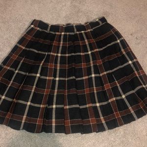 plaid skirt